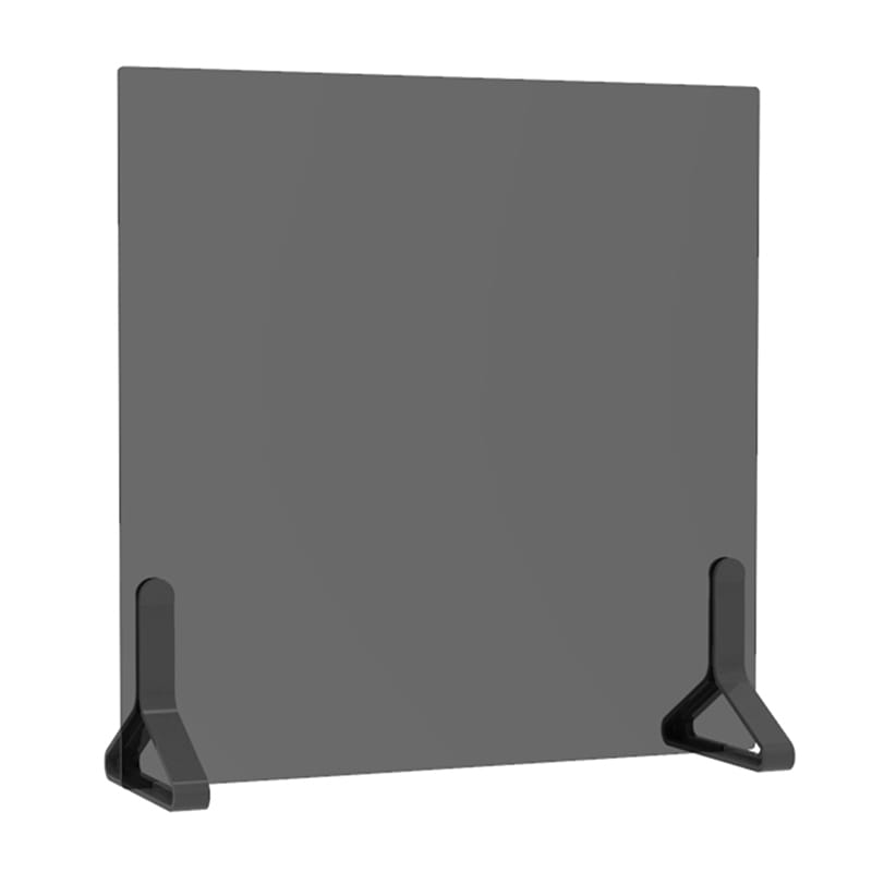 アール・エフ・ヤマカワ PINZO カラー脚 アクリルスモーク衝立 W600×H600 ブラック PPL-6060ACBK-BK 1台(ご注文単位1台)【直送品】