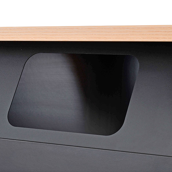 アール・エフ・ヤマカワ 収納カウンター　ダストボックスタイプ W1000×D400 RFDBC-1040NB-DB 1台（ご注文単位1台）【直送品】