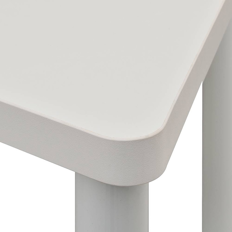 アール・エフ・ヤマカワ 研修用台形キャスターテーブル W800×D450 ホワイト RFJDC-8045DWH 1台(ご注文単位1台)【直送品】