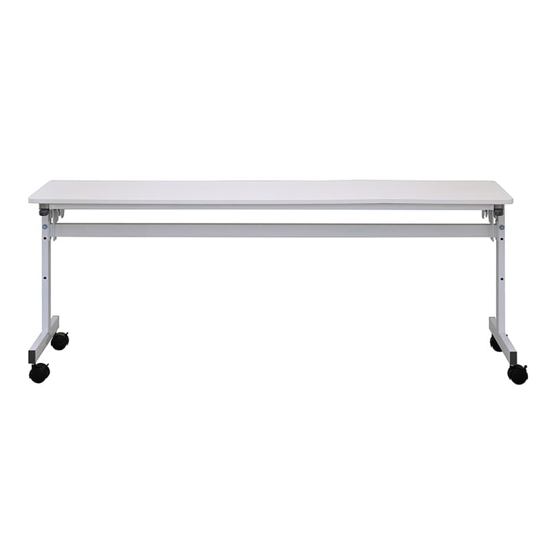 アール・エフ・ヤマカワ シンプルフォールディングテーブル3 W1800×D400 ホワイト RFFT3-1840WH 1台(ご注文単位1台)【直送品】