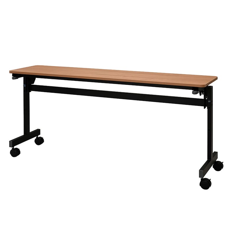 アール・エフ・ヤマカワ シンプルフォールディングテーブル3 W1500×D400 ウォルナット RFFT3-1540DM 1台(ご注文単位1台)【直送品】