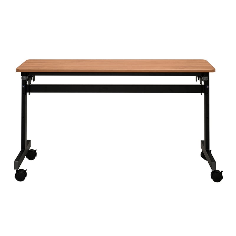 アール・エフ・ヤマカワ シンプルフォールディングテーブル3 W1200×D400 ウォルナット RFFT3-1240DM 1台(ご注文単位1台)【直送品】