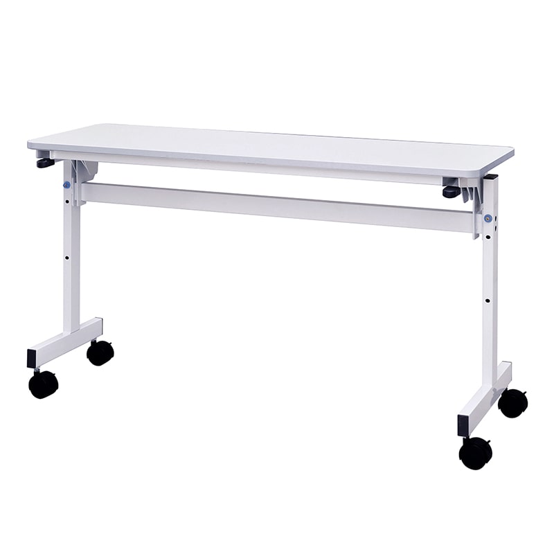 アール・エフ・ヤマカワ シンプルフォールディングテーブル3 W1200×D400 ホワイト RFFT3-1240WH 1台(ご注文単位1台)【直送品】