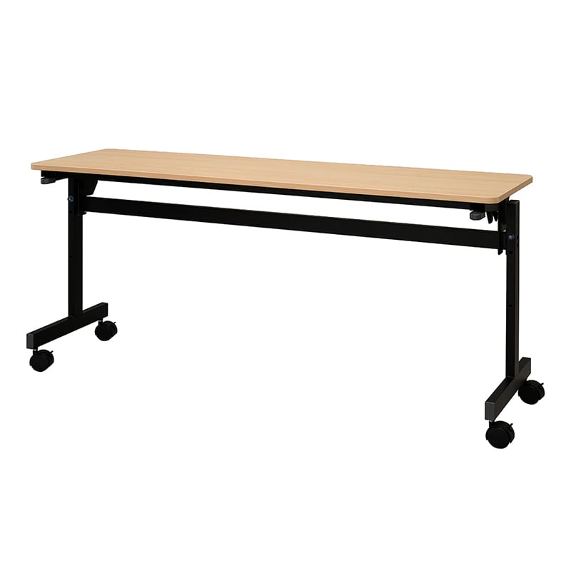 アール・エフ・ヤマカワ シンプルフォールディングテーブル3 W1500×D450 ナチュラル RFFT3-1545NA 1台(ご注文単位1台)【直送品】