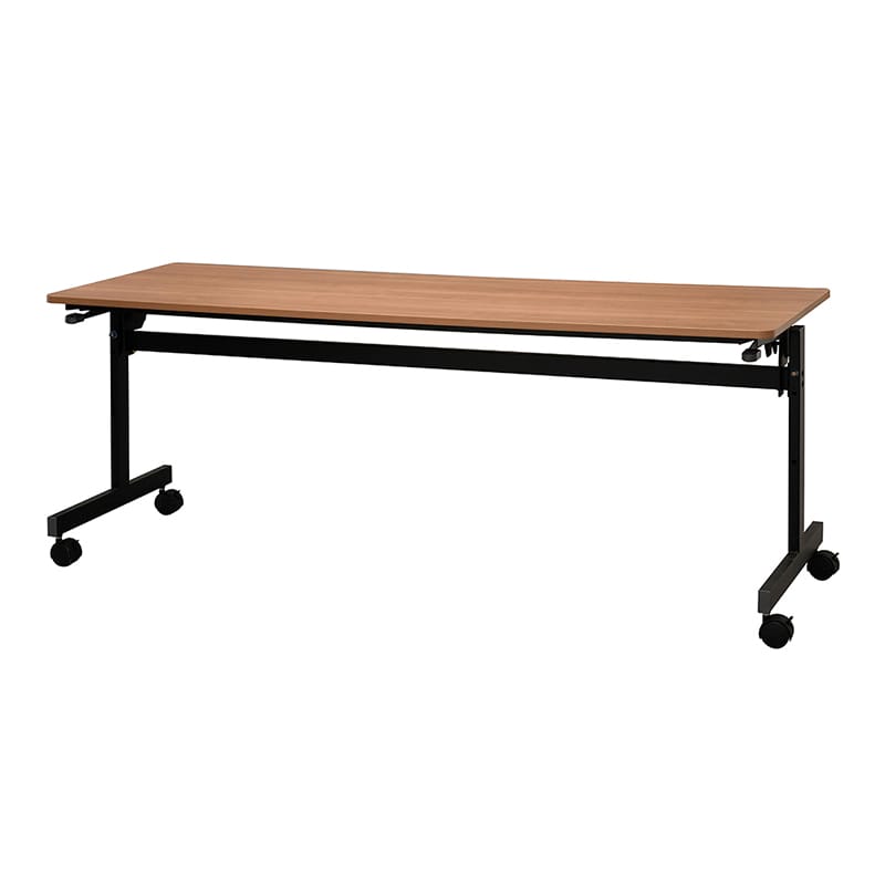 >アール・エフ・ヤマカワ シンプルフォールディングテーブル3 W1800×D600 ウォルナット RFFT3-1860DM 1台(ご注文単位1台)【直送品】