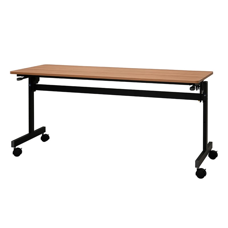 アール・エフ・ヤマカワ シンプルフォールディングテーブル3 W1500×D600　ウォルナット RFFT3-1560DM 1台（ご注文単位1台）【直送品】