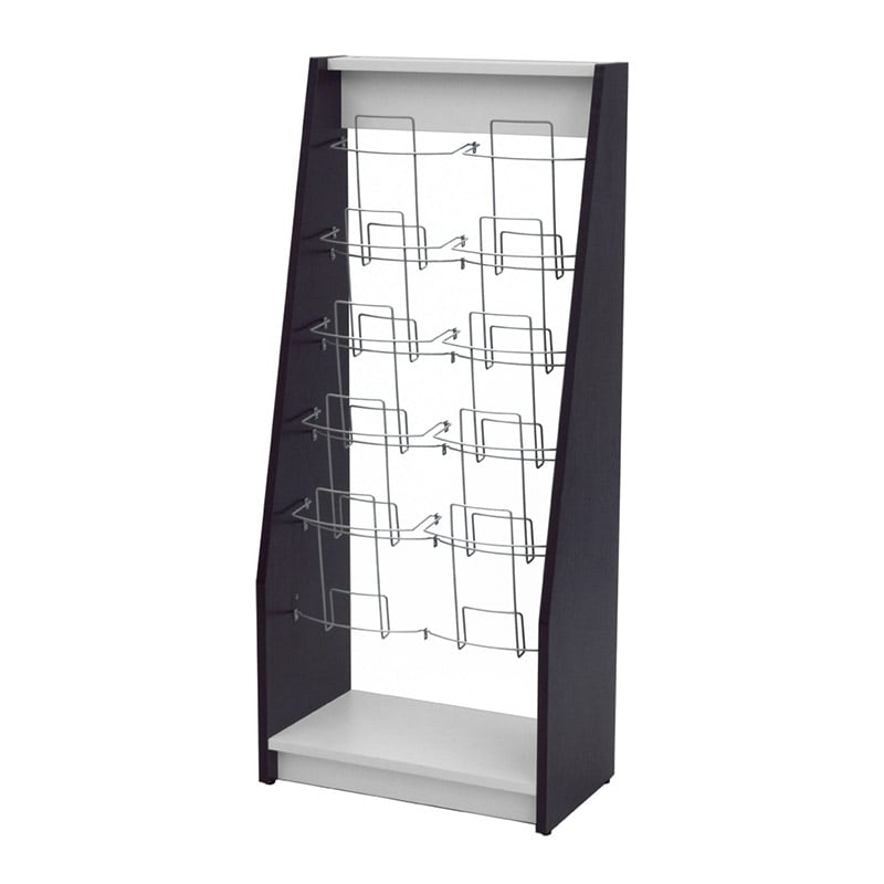 アール・エフ・ヤマカワ 木製カタログスタンド2　ダブル ダーク2 SHKS2-002DB2 1台（ご注文単位1台）【直送品】