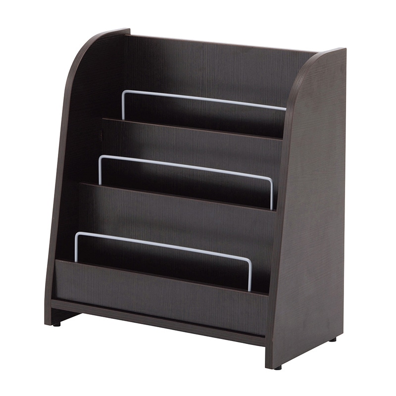 アール・エフ・ヤマカワ 木製マガジンラック2　ロー ダーク2 RFMR2-DB2L 1台（ご注文単位1台）【直送品】