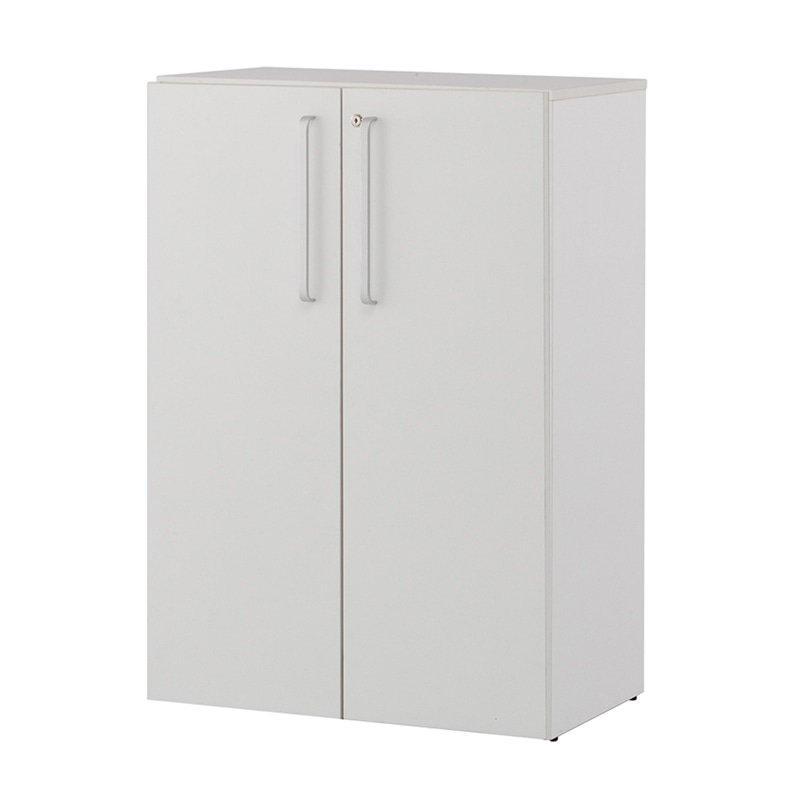 アール・エフ・ヤマカワ プリーマ3　木製格子型シェルフ　2列3段 ホワイト　共通扉付き　グレー2バック SHWKS3-23LDWH2 1台（ご注文単位1台）【直送品】