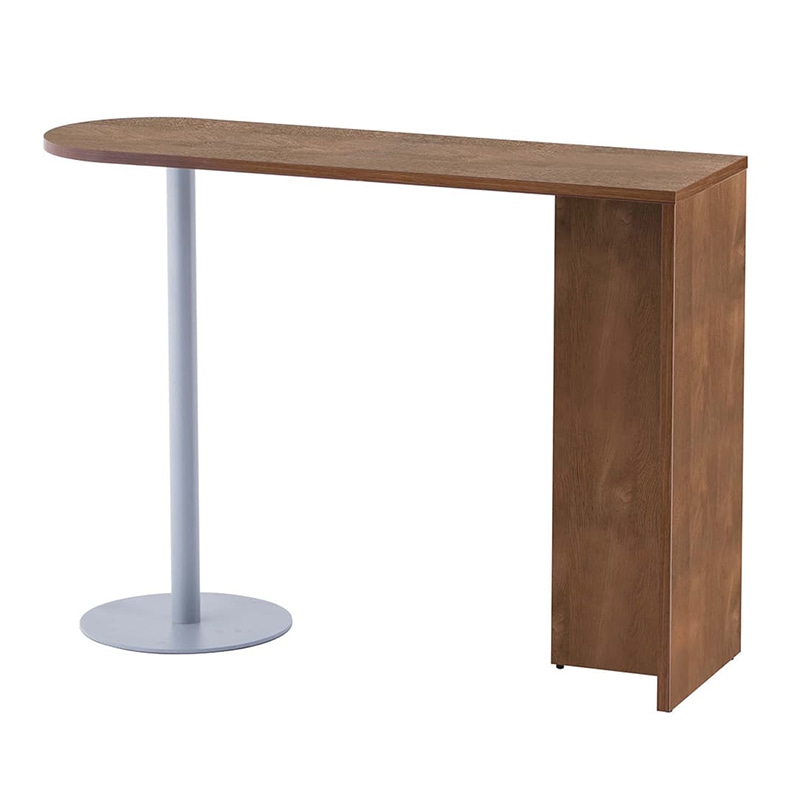 アール・エフ・ヤマカワ ハイカウンター用　サイドテーブル ウォルナット2 RFHCST-1445DM2 1台（ご注文単位1台）【直送品】