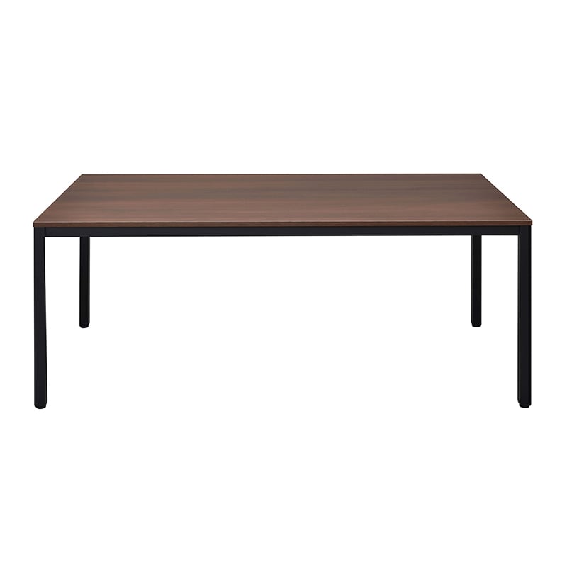 アール・エフ・ヤマカワ ミーティングテーブル W1800×D900 ダーク2×ブラック脚 RFD2-1890DB2TBL 1台(ご注文単位1台)【直送品】