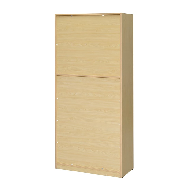 アール・エフ・ヤマカワ 可動棚ハイシェルフ2 全扉付き ナチュラル RFHS2-NJHGD 1台(ご注文単位1台)【直送品】