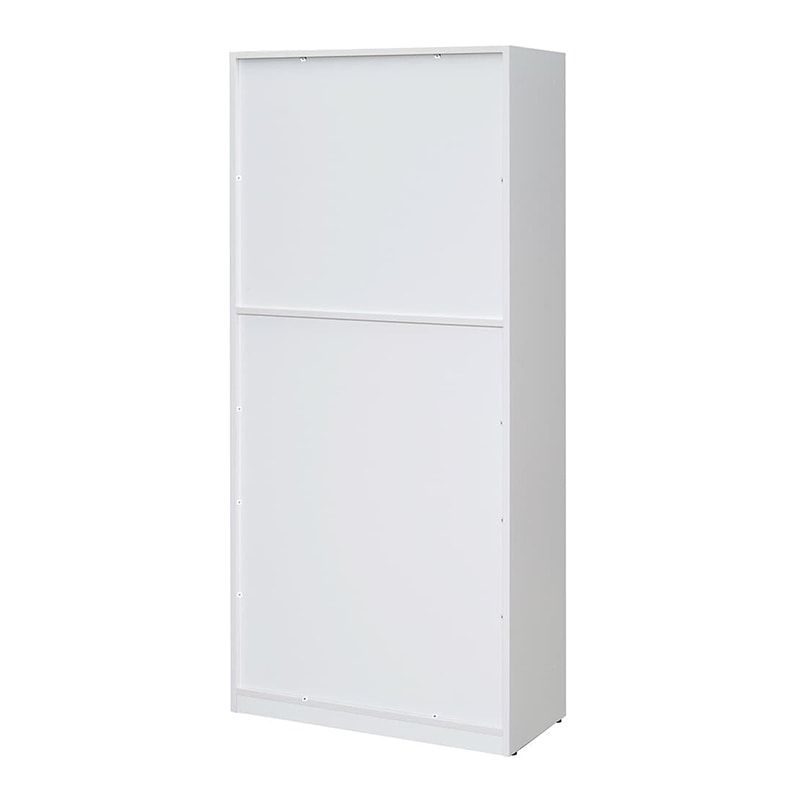 アール・エフ・ヤマカワ 可動棚ハイシェルフ2 全扉付き ホワイト RFHS2-WJHGD 1台(ご注文単位1台)【直送品】