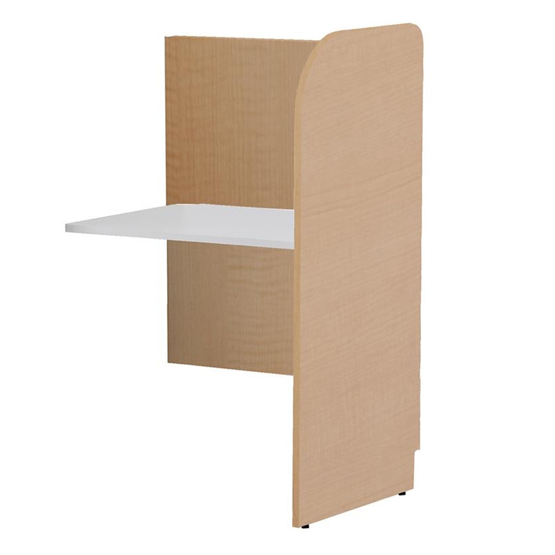 アール・エフ・ヤマカワ PCブースデスク2　増連　W700　背板あり ナチュラル Z-SHPCB2-70ADBPNA 1台（ご注文単位1台）【直送品】