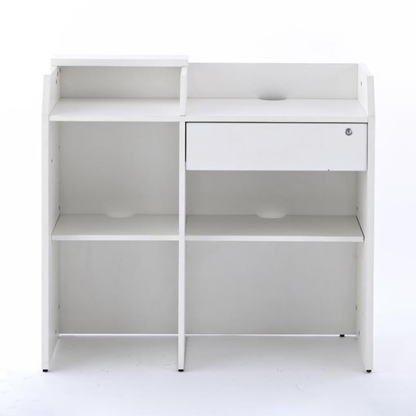 アール・エフ・ヤマカワ レジカウンター2　ワイド ホワイト RFRGCW2-WH 1台（ご注文単位1台）【直送品】