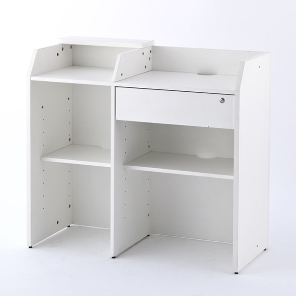 アール・エフ・ヤマカワ レジカウンター2　ワイド ホワイト RFRGCW2-WH 1台（ご注文単位1台）【直送品】