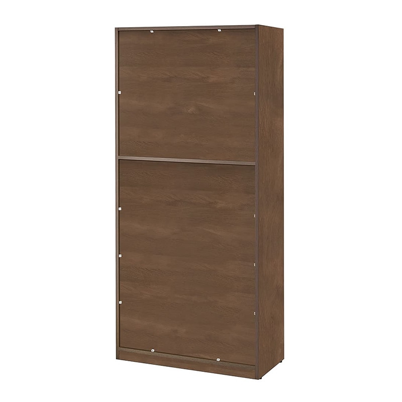 アール・エフ・ヤマカワ 可動棚ハイシェルフ2 共通扉付き ウォルナット2 RFHS2-DM2HFD 1台(ご注文単位1台)【直送品】