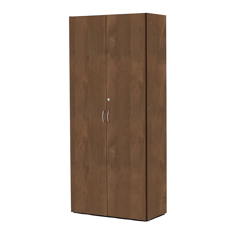 アール・エフ・ヤマカワ 可動棚ハイシェルフ2 全面扉付き ウォルナット2 RFHS2-DM2HGD 1台(ご注文単位1台)【直送品】