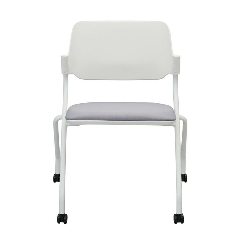 アール・エフ・ヤマカワ SYネスティングチェア 肘無し ファブリック ファブリック ニュートラルグレー 4脚セット RFC-SYFNG-4SET 1台(ご注文単位1台)【直送品】