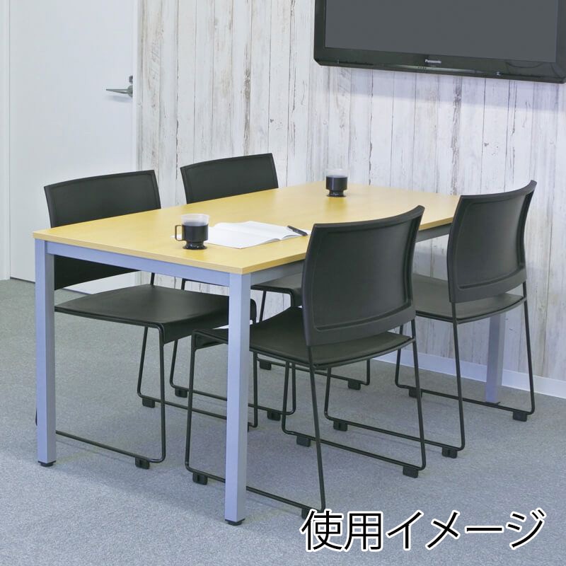 アール・エフ・ヤマカワ ループ脚チェア　BONUM ブラック　4脚セット BONUM-BLACK-4SET 1台（ご注文単位1台）【直送品】