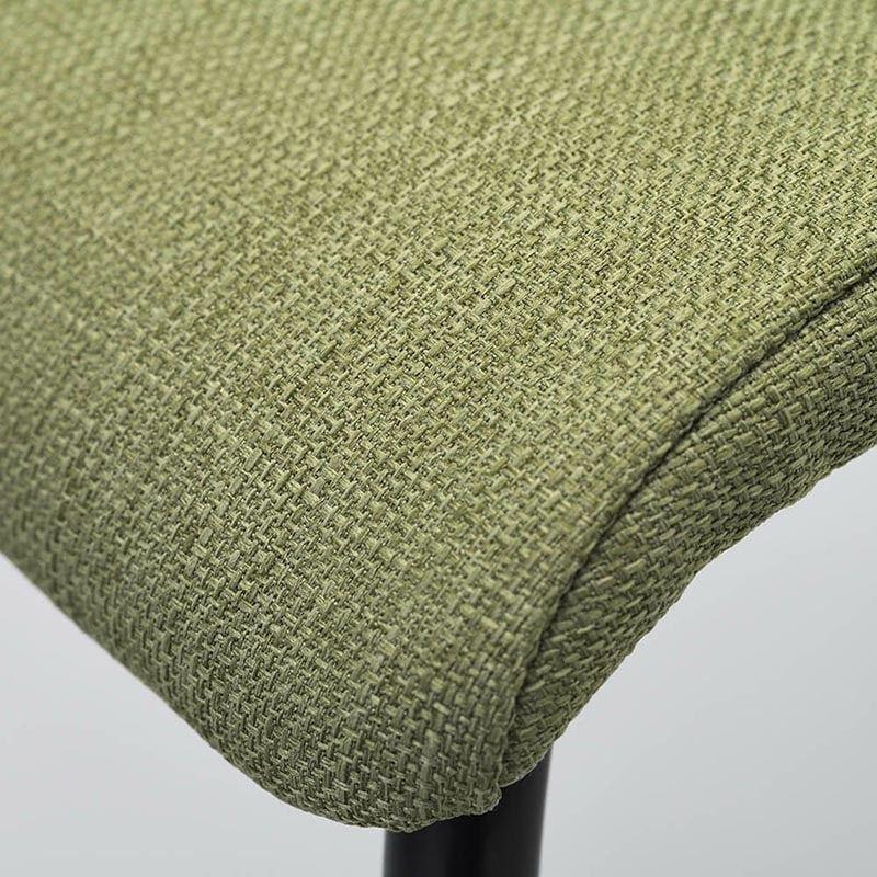 アール・エフ・ヤマカワ ファブリックキャスターチェア　ブラック脚 グリーン　4脚セット RFC-FPCAGNBF-4SET 1台（ご注文単位1台）【直送品】