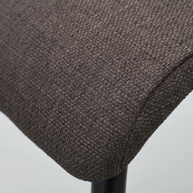 アール・エフ・ヤマカワ ファブリックキャスターチェア ブラック脚 ブラウン 4脚セット RFC-FPCABRBF-4SET 1台(ご注文単位1台)【直送品】