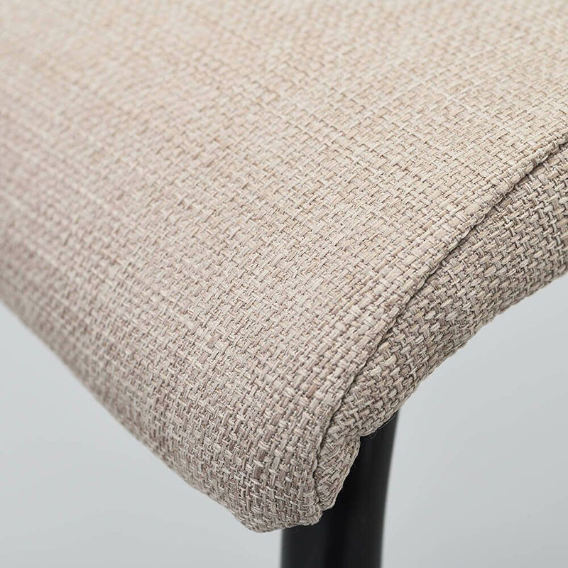 アール・エフ・ヤマカワ ファブリックキャスターチェア ブラック脚 ベージュ 4脚セット RFC-FPCABEBF-4SET 1台(ご注文単位1台)【直送品】