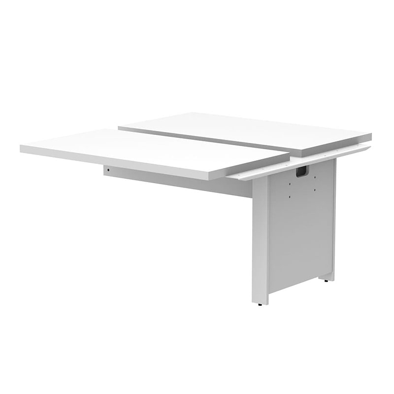 アール・エフ・ヤマカワ ソリード　フリーアドレス用デスク2　W1200 増連　ホワイト×ホワイト脚 RFTFT2-1214ADWH-WL 1台（ご注文単位1台）【直送品】