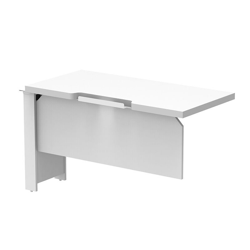 アール・エフ・ヤマカワ ソリード フリーアドレス用ハーフデスク 増連 W1200×D600 ホワイト×ホワイト RFTFH-1260ADWH-WL 1台(ご注文単位1台)【直送品】