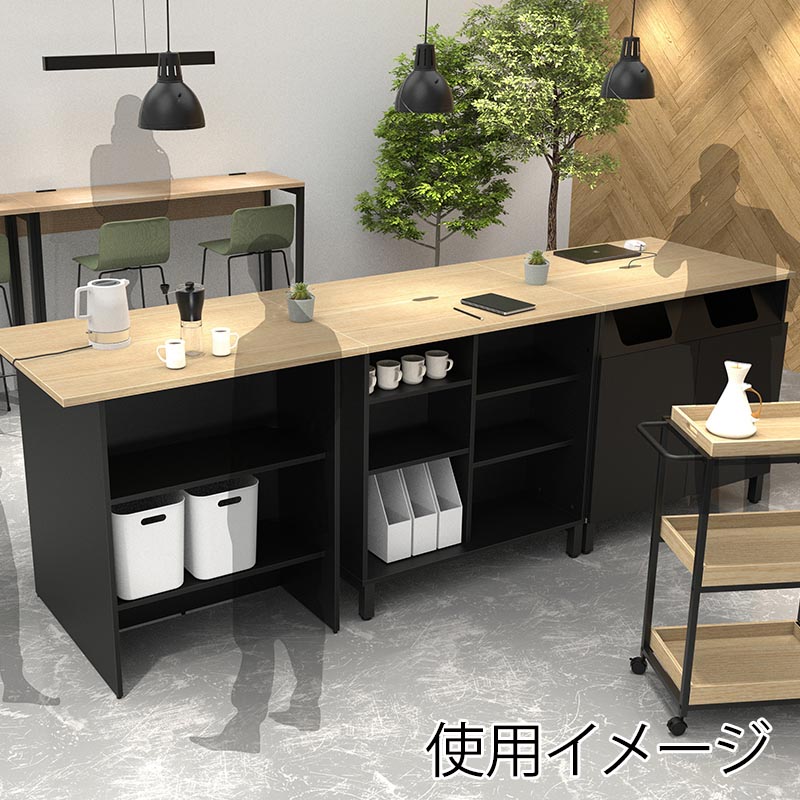 アール・エフ・ヤマカワ マルチユースカウンター用棚板 ブラック 2枚入 RFDBM-OPTB 1セット(ご注文単位1セット)【直送品】