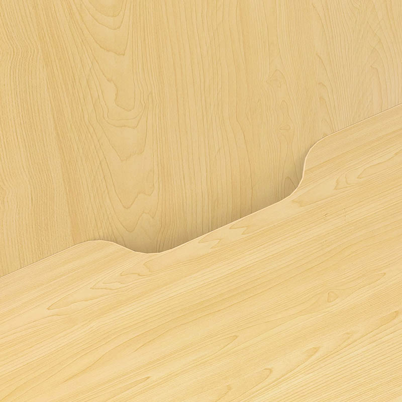 アール・エフ・ヤマカワ PASO　L型ブースデスク2　W718×D700 ナチュラル RFBD2-L0770NA 1台（ご注文単位1台）【直送品】