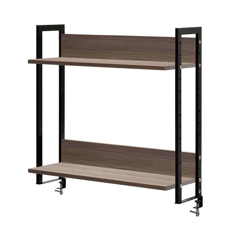 アール・エフ・ヤマカワ ワークデスク2　上置ハイシェルフ　W800 ウォルナット2 GZUSRH2-800DM2 1台（ご注文単位1台）【直送品】