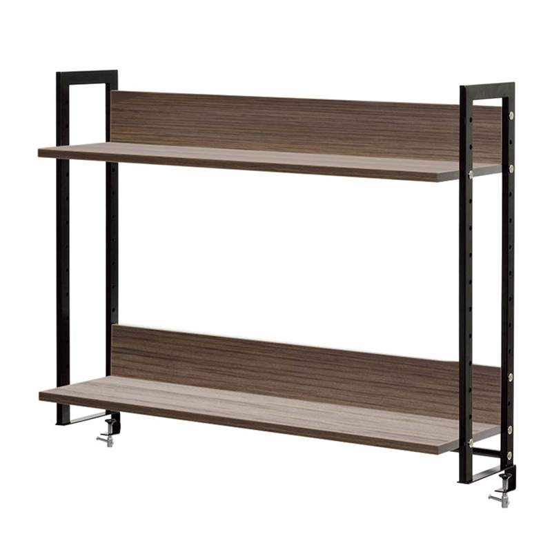 アール・エフ・ヤマカワ ワークデスク2　上置ハイシェルフ　W1000 ウォルナット2 GZUSRH2-1000DM2 1台（ご注文単位1台）【直送品】