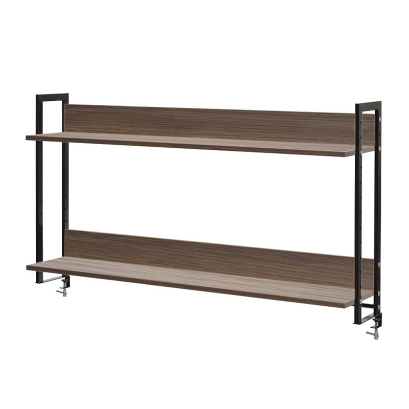 アール・エフ・ヤマカワ ワークデスク2　上置ハイシェルフ　W1400 ウォルナット2 GZUSRH2-1400DM2 1台（ご注文単位1台）【直送品】