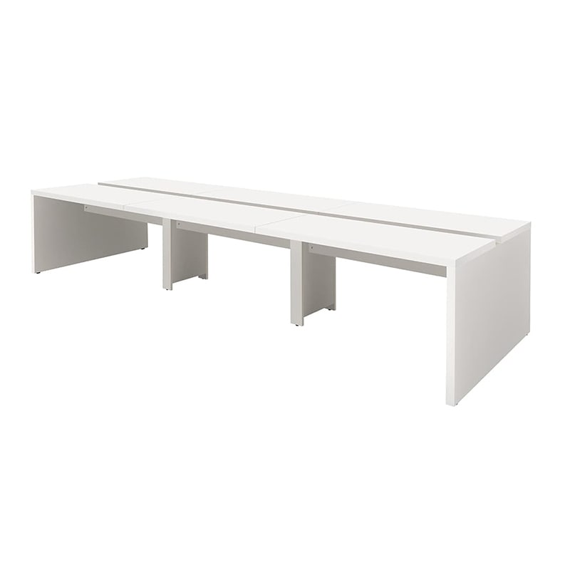 アール・エフ・ヤマカワ ソリード　フリーアドレス用デスク2　W3600 ホワイト×ホワイト脚 RFTFT2-3612WH-WL 1台（ご注文単位1台）【直送品】