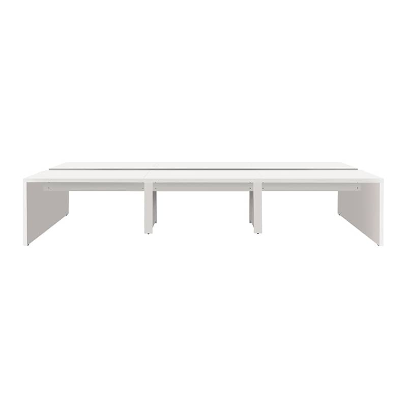 アール・エフ・ヤマカワ ソリード フリーアドレス用デスク2 W3600 ホワイト×ホワイト脚 RFTFT2-3612WH-WL 1台(ご注文単位1台)【直送品】