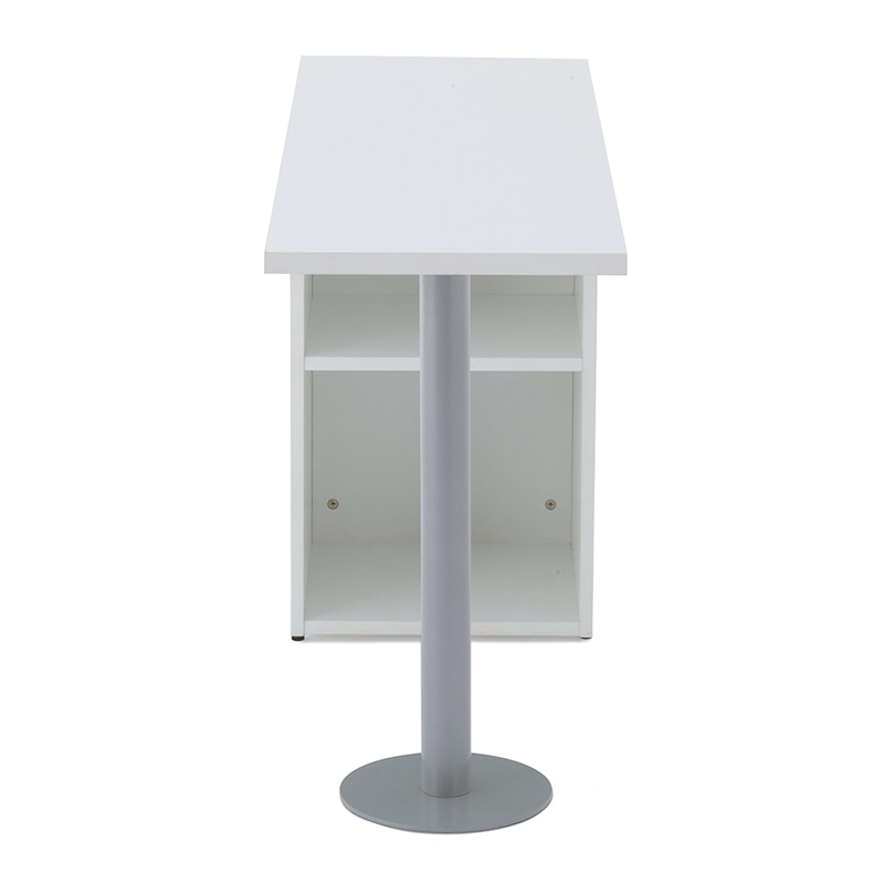 アール・エフ・ヤマカワ ノルム サイドテーブル W1200×D400 ホワイト Z-RFST-1240W 1台(ご注文単位1台)【直送品】