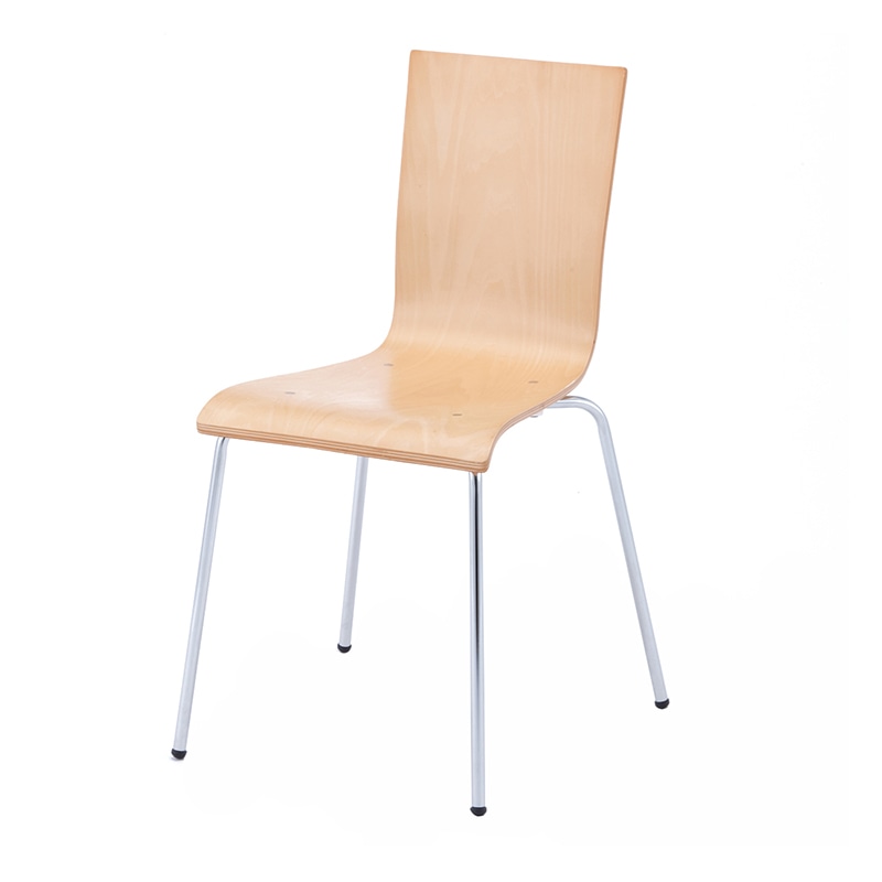 アール・エフ・ヤマカワ プライウッドチェア ナチュラル RFC-FPNW 1台（ご注文単位1台）【直送品】