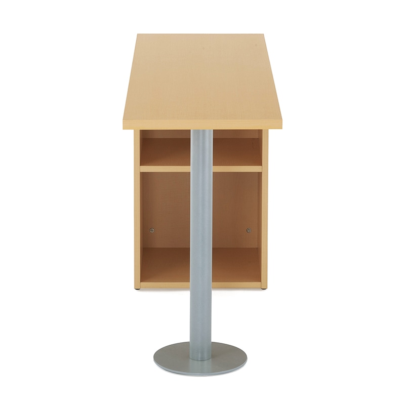 アール・エフ・ヤマカワ ノルム サイドテーブル W1200×D400 ナチュラル Z-RFST-1240NA 1台(ご注文単位1台)【直送品】