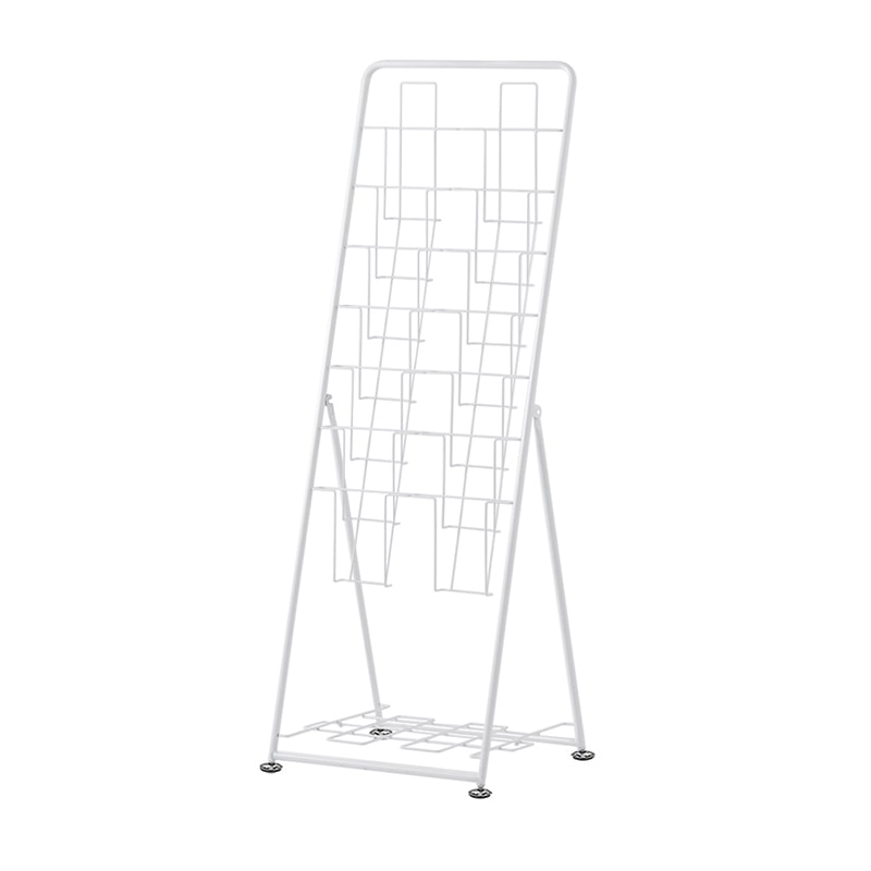 アール・エフ・ヤマカワ パンフレットスタンド　7段　ダブル ホワイト RFPFS-DBWH 1台（ご注文単位1台）【直送品】