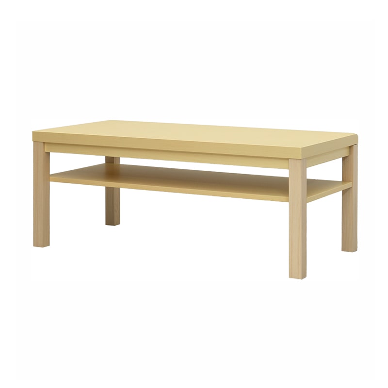 アール・エフ・ヤマカワ 応接センターテーブル ワイド棚付き W1100×D550 ナチュラル RFCFT-1155NA 1台(ご注文単位1台)【直送品】