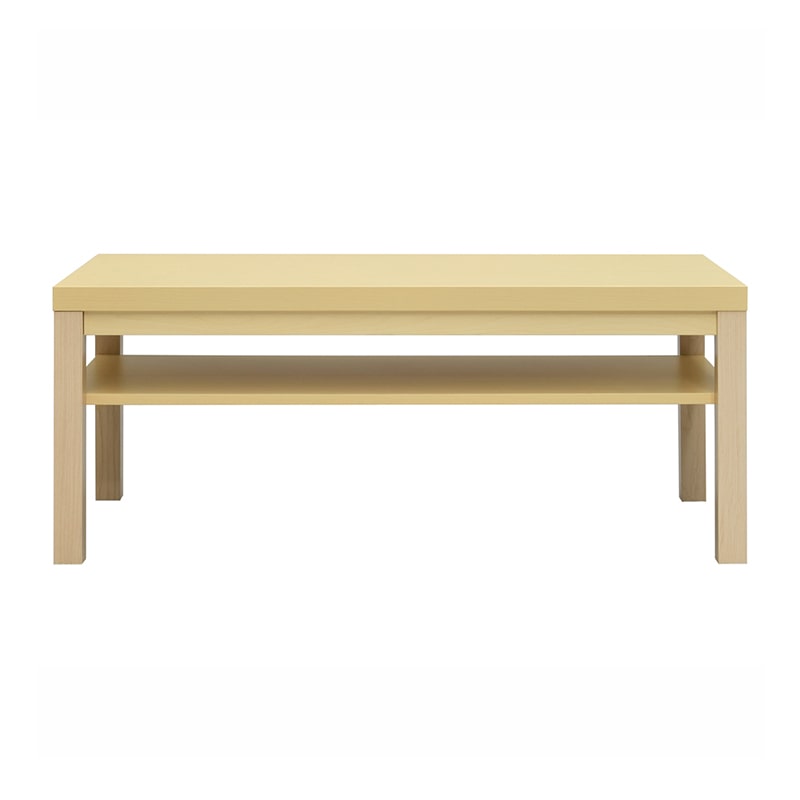 アール・エフ・ヤマカワ 応接センターテーブル ワイド棚付き W1100×D550 ナチュラル RFCFT-1155NA 1台(ご注文単位1台)【直送品】