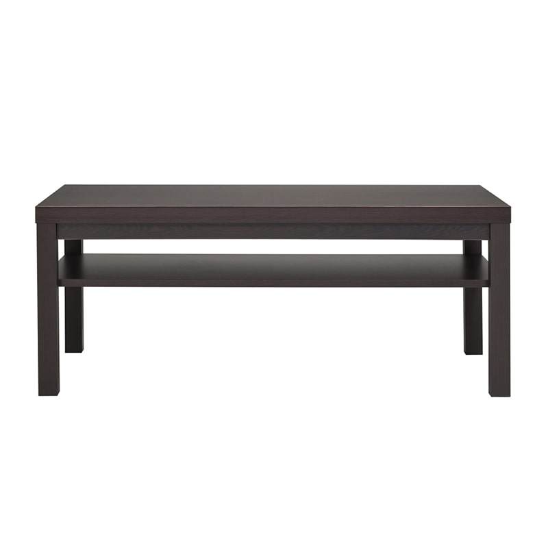 アール・エフ・ヤマカワ 応接センターテーブル ワイド棚付き W1100×D550 ダーク RFCFT-1155DA 1台(ご注文単位1台)【直送品】