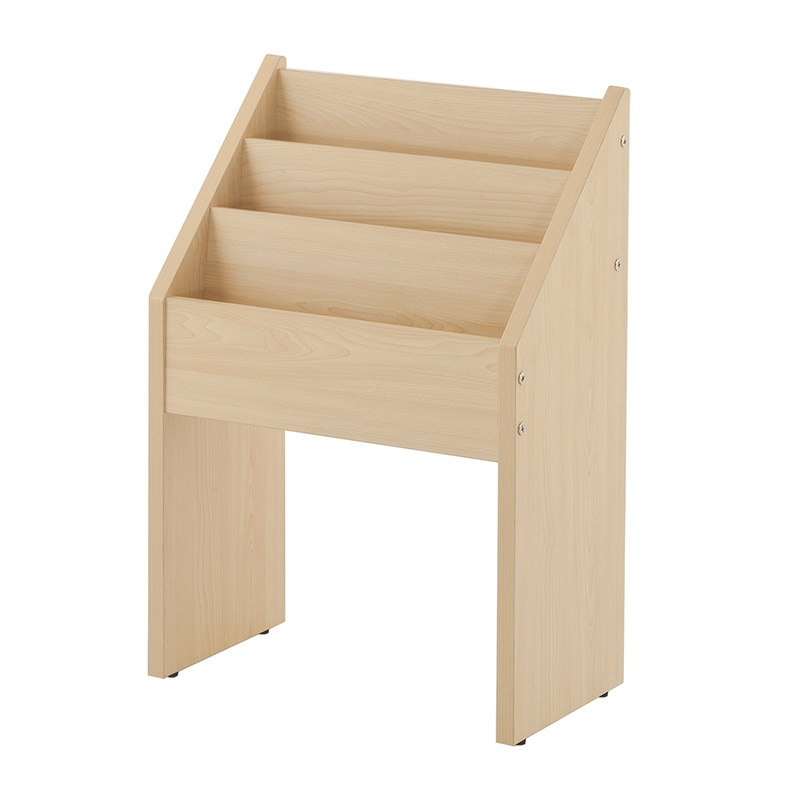 アール・エフ・ヤマカワ 木製マガジンラック ナチュラル SHWA-001NJ 1台（ご注文単位1台）【直送品】