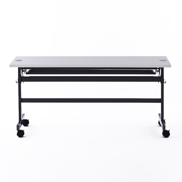 アール・エフ・ヤマカワ フォールディングテーブル2　配線機能付 W1500×D450　ホワイト SHFTL-1545WH 1台（ご注文単位1台）【直送品】