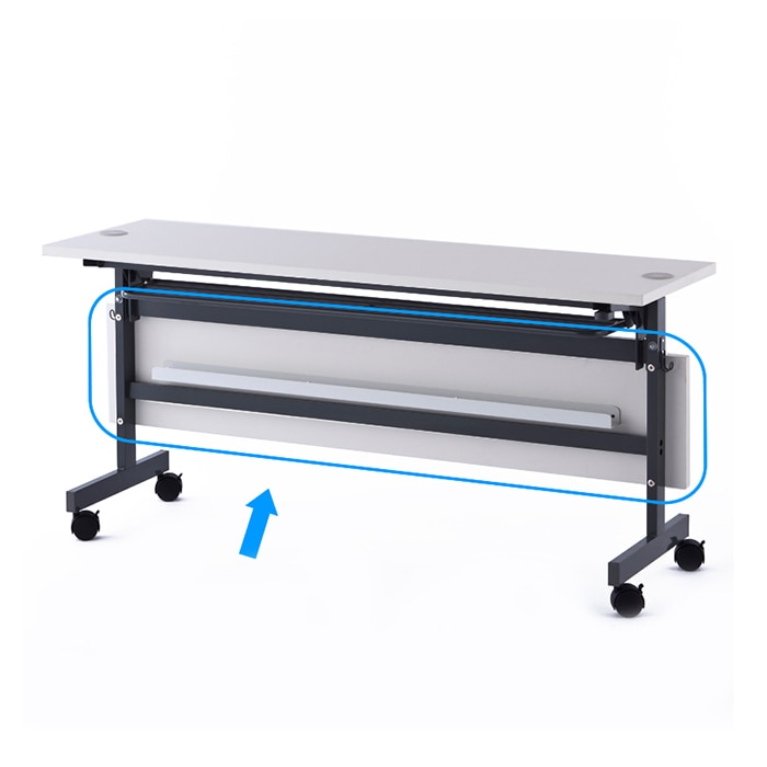 アール・エフ・ヤマカワ フォールディングテーブル2 配線機能付 幕板 W1500用 ホワイト SHFTL-OP-15WH 1台(ご注文単位1台)【直送品】