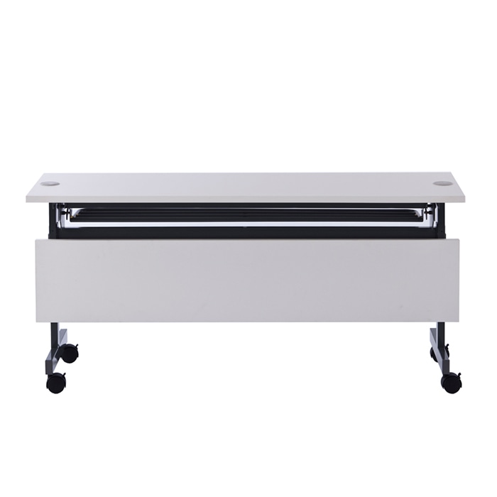 アール・エフ・ヤマカワ フォールディングテーブル2 配線機能付 幕板 W1500用 ホワイト SHFTL-OP-15WH 1台(ご注文単位1台)【直送品】