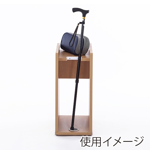 アール・エフ・ヤマカワ 杖置き付き荷物置き ナチュラル RFNO-T5025NA 1台(ご注文単位1台)【直送品】
