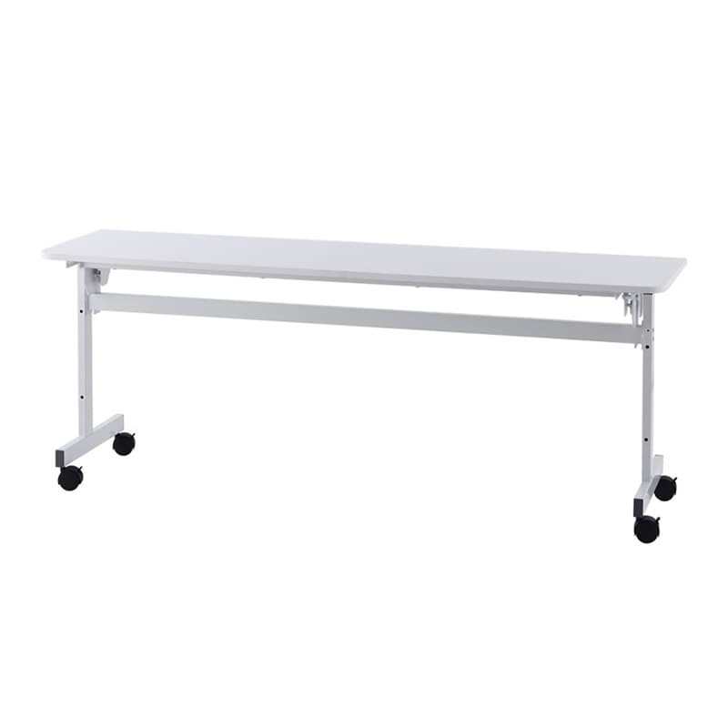 アール・エフ・ヤマカワ シンプルフォールディングテーブル2 W1800×D450 ホワイト RFFT2-1845WH 1台(ご注文単位1台)【直送品】