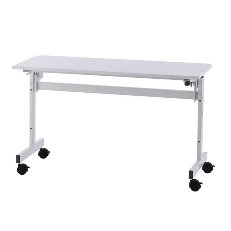 アール・エフ・ヤマカワ シンプルフォールディングテーブル2 W1200×D450 ホワイト RFFT2-1245WH 1台(ご注文単位1台)【直送品】